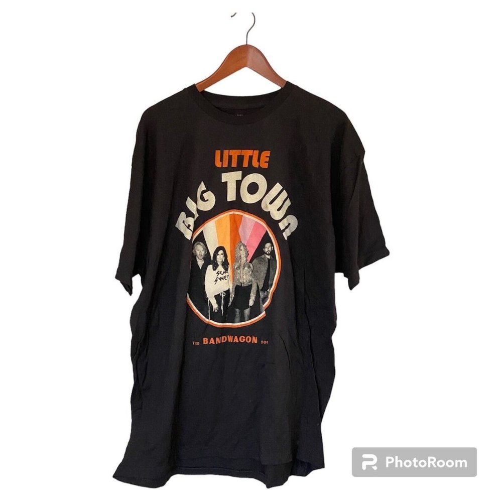 Little Big Town The Bandwagon Tour 2018 T-Shirt Black Short Sleeve Size 3XL